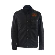 Leren jas Barbour , Black , Heren