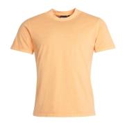 Geverfde T-shirt met Barbour Borduursel Barbour , Orange , Heren