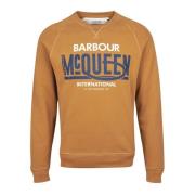 Randall Crew Sweatshirt Barbour , Orange , Heren