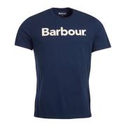 Logo T-Shirt in New Navy Barbour , Blue , Heren