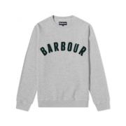 Vintage Logo Crew Sweatshirt Barbour , Gray , Heren