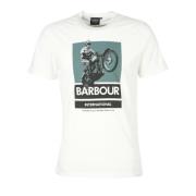 Archie Graphic-Print T-Shirt Barbour , White , Heren