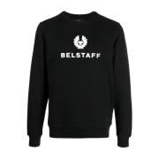 Zwarte Sweaters met Phoenix Logo Belstaff , Black , Heren