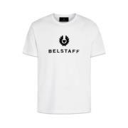 Phoenix Logo Katoenen T-Shirt Belstaff , White , Heren