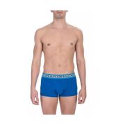 Blauwe Katoenen Onderbroek Trunk Bi-pack Bikkembergs , Blue , Heren