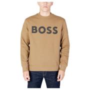 Basic Crew Sweatshirt Boss , Brown , Heren
