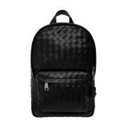 Classic Intrecciato Small Rugzak Bottega Veneta , Black , Heren