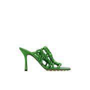 Stretch heeled mules Bottega Veneta , Green , Dames