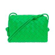 Groene Loop Mini Schoudertas Bottega Veneta , Green , Dames