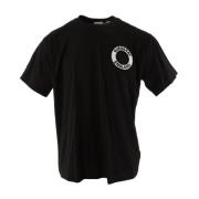 Oversized Zwart Katoenen T-shirt Burberry , Black , Heren