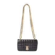 Lola Gewatteerde Mini Schoudertas Burberry , Black , Dames