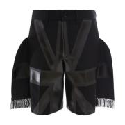 Casual franjevlag shorts Burberry , Black , Heren