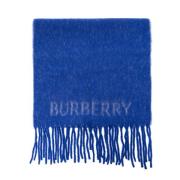 Sjaal met logo Burberry , Blue , Unisex