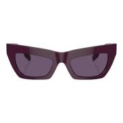 Paarse Cat-Eye Zonnebril Burberry , Purple , Dames