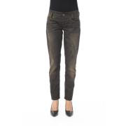 Regular Fit Gewassen Jeans met Zakken Byblos , Black , Dames