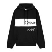 Grote Logo Hoodie - Blijf warm en stijlvol Calvin Klein , Black , Here...