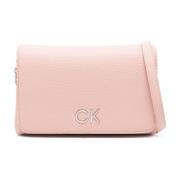 Roze Schoudertas met Re-Lock Flap Calvin Klein , Pink , Dames