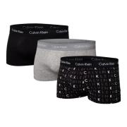 Low Rise Trunks 3-Pack met Multicolor Logo Print Calvin Klein , Gray ,...