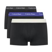 Multicolor Katoenen Stretch Boxershorts Calvin Klein , Black , Heren