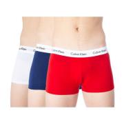 Heren Boxershorts 3-Pack Lage Taille Trunks Calvin Klein , Red , Heren