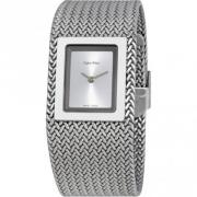 Zilveren Quartz Horloge, Waterdicht, Milanese Band Calvin Klein , Gray...