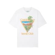 Wit Tennis Club Icon T-Shirt Casablanca , White , Heren