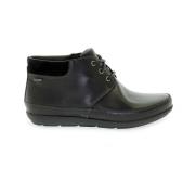 Zwarte Leren Lage Laars voor Vrouwen Clarks , Black , Dames