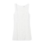 Mouwloze witte jurk voor lente/zomer Desigual , White , Dames