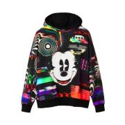 Glitch Mickey Mouse Oversize Sweater Desigual , Black , Dames