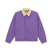 Paarse Katoenen Jas voor Heren Dickies , Purple , Heren