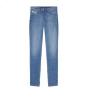 Slim-Fit Stijlvolle Jeans Diesel , Blue , Heren