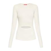 M-Peris geribbelde top Diesel , Beige , Dames