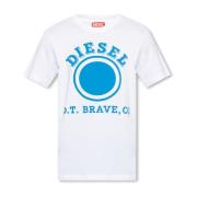 T-Diegor-K64 T-shirt Diesel , White , Heren