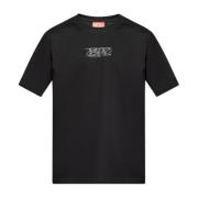 ‘T-Must-Slits-N’ T-shirt Diesel , Black , Heren
