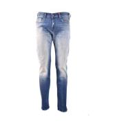 Slim-Fit Denim Jeans Diesel , Blue , Heren