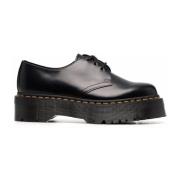 Zwarte platte schoenen met vetersluiting Dr. Martens , Black , Dames