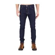 Donkere Wassing Slim-Fit Jeans Dsquared2 , Blue , Heren