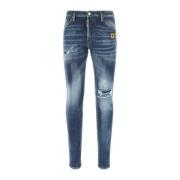 Stijlvolle Slim-Fit Jeans Dsquared2 , Blue , Heren