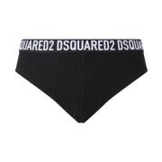 Logo Intieme Slip voor Heren Dsquared2 , Black , Heren