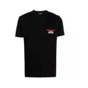 Zwart T-Shirt - Klassieke Stijl Dsquared2 , Black , Heren