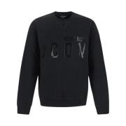 Icon Logo Sweatshirt Stijlvol Comfortabel Dsquared2 , Black , Heren