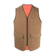 Omkeerbare Gewatteerde Vest Jas Dsquared2 , Brown , Heren