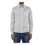 Elegante Witte Heren Logo Shirt Mod.S74DL0649S36275961 Dsquared2 , Whi...