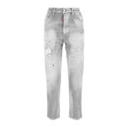 Stijlvolle Straight Jeans Collectie Dsquared2 , Gray , Dames
