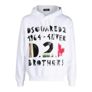 Hoodie Dsquared2 , White , Heren