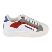 Wit/Grijs/Rood Sneakers Dsquared2 , White , Heren