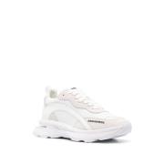 Luxe Suede Panel Chunky Sneakers Dsquared2 , White , Heren