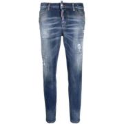 Slim-Fit Dames Jeans Dsquared2 , Blue , Dames
