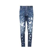 Casual Moderne 5-Pocket Broek Dsquared2 , Blue , Heren