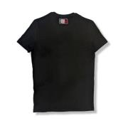 Heren Katoenen T-Shirts Collectie Dsquared2 , Black , Heren